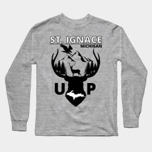 St. Ignace Michigan Upper Peninsula Long Sleeve T-Shirt